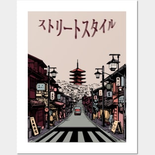 Japanese Street  Style Design Posters and Art